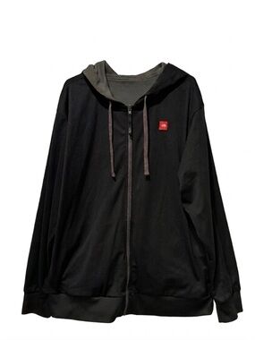 North Face Men’s Mesh Reversible Black‎ Hooded Athletic Jacket - XL